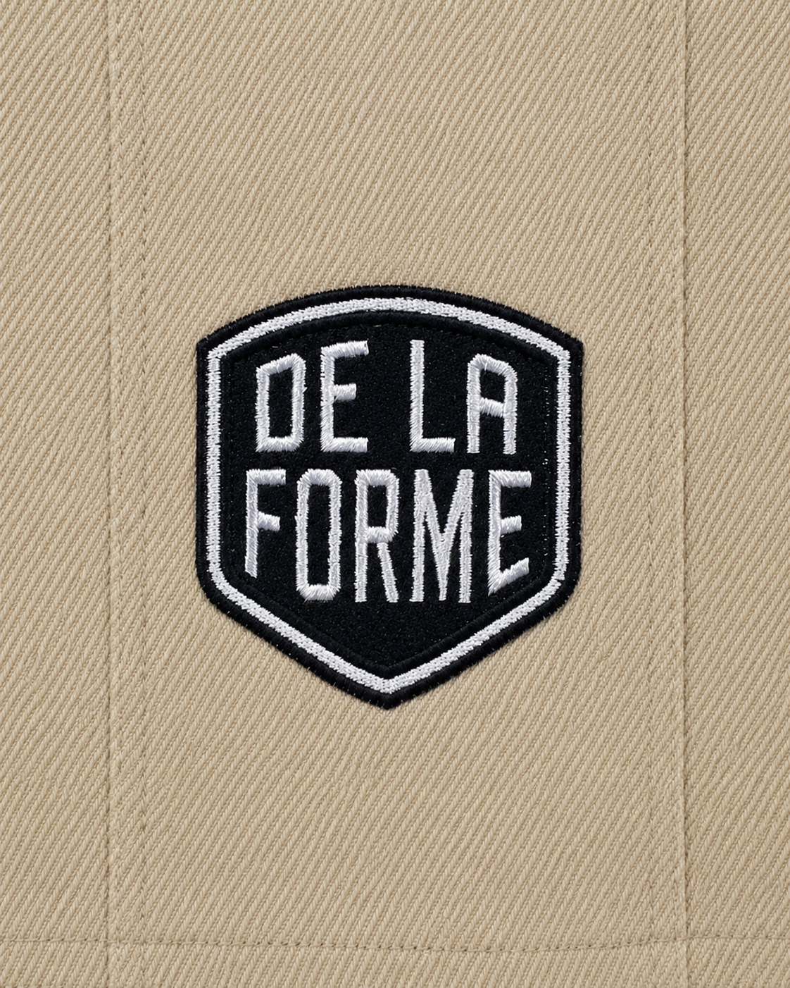 DE LA FORME Corset Panel Cropped Sweatshirt – Cream & Beige