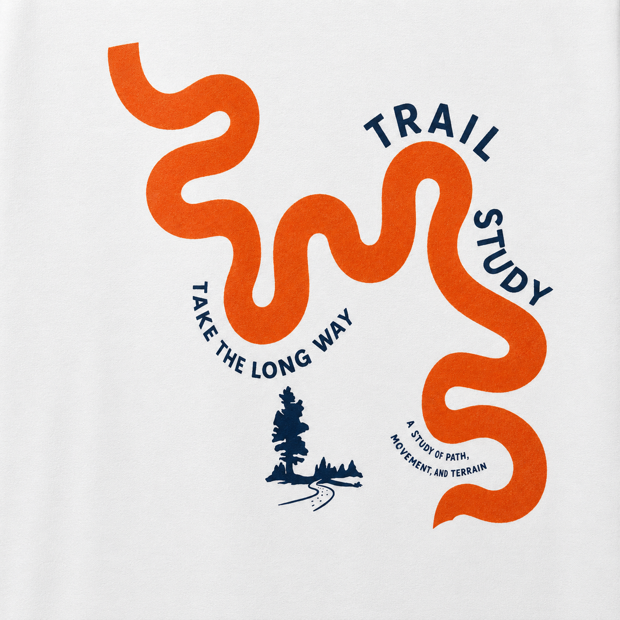 Trail Study Graphic Embroidered Oversized T-Shirt – White