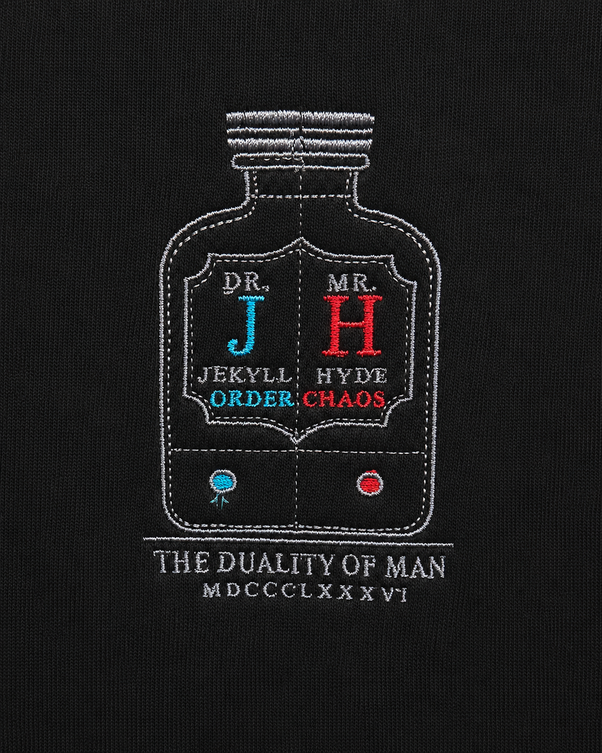 De La Forme Jekyll & Hyde Apothecary Bottle Embroidered Crewneck Sweatshirt