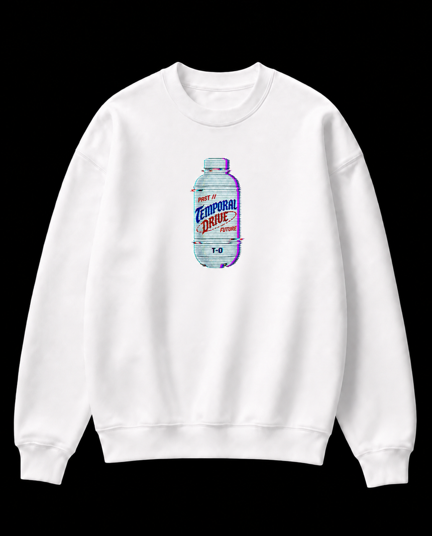 De La Forme Temporal Drive Time Machine Embroidered Zip-Up Hoodie