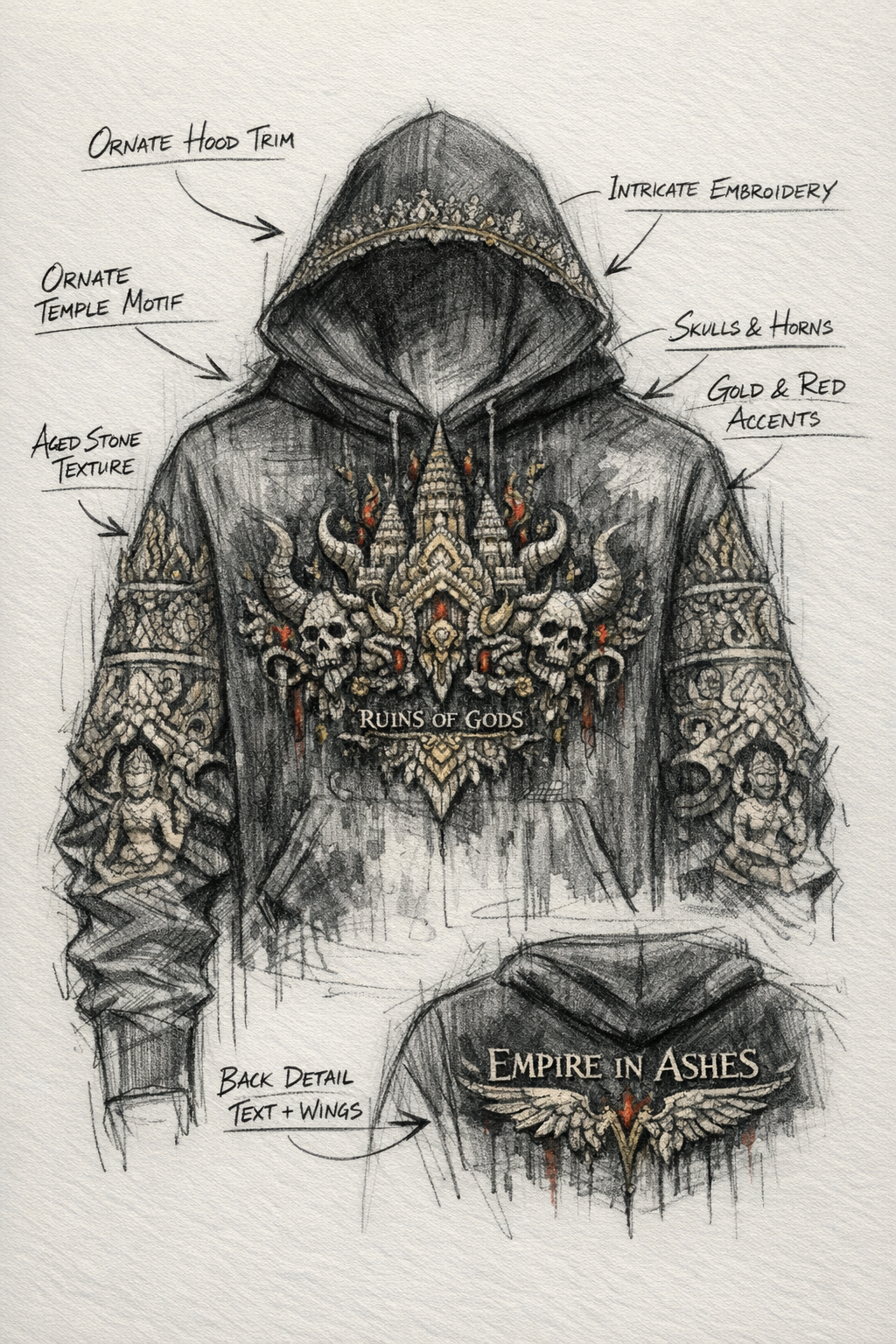 ESSENTIAL BLACK HOODIE