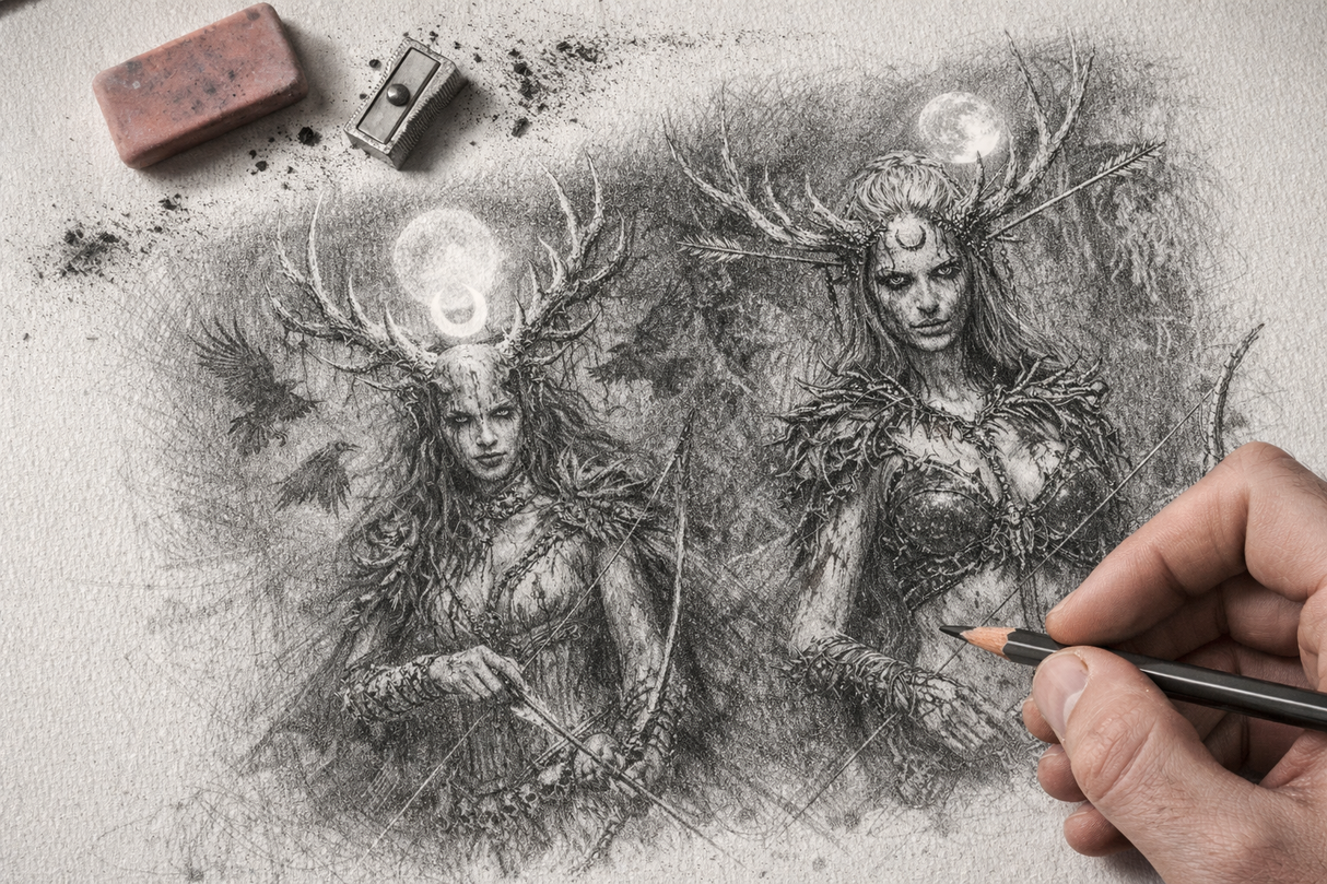 ARTEMIS DEER SKULL HOODIE