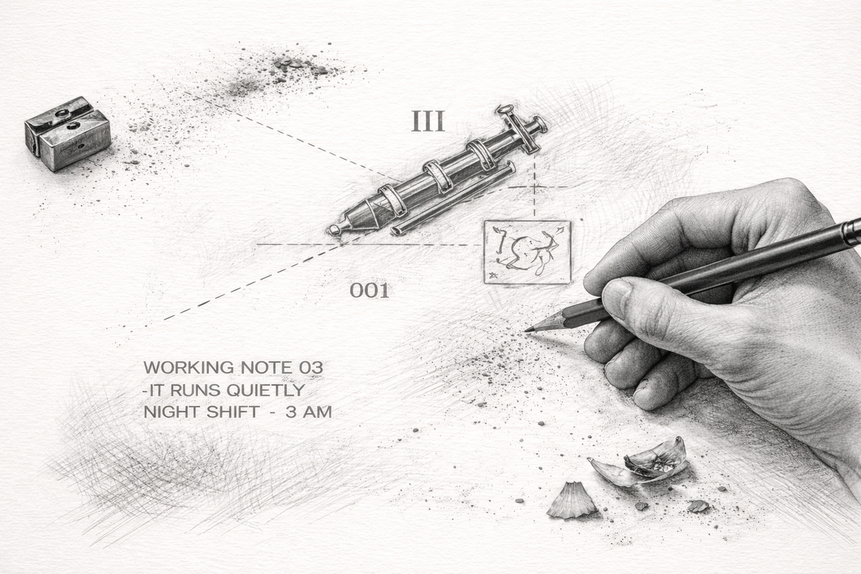 WORKING NOTE 03 Quiet Operation Hoodie