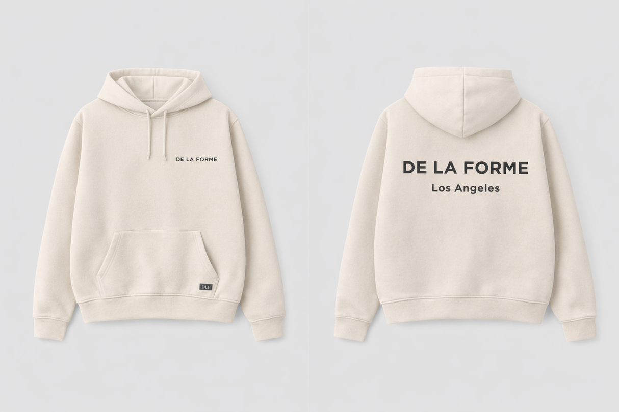 DE LA FORME Los Angeles Hoodie – Off White