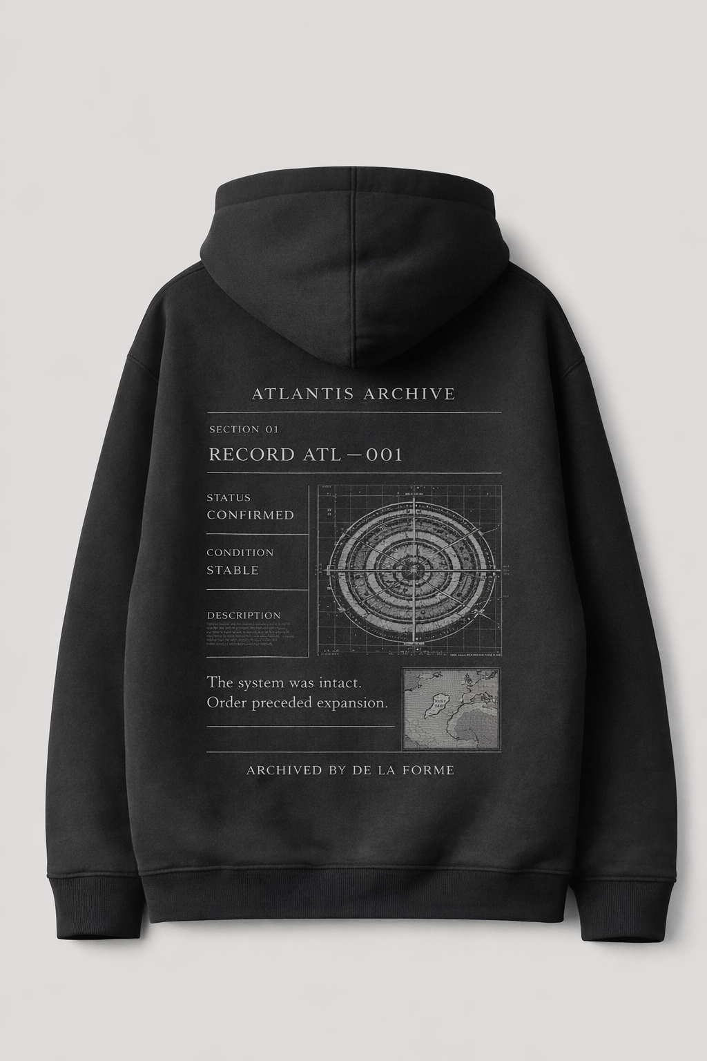 ATLANTIS ARCHIVE — RECORD ATL–001 HOODIE