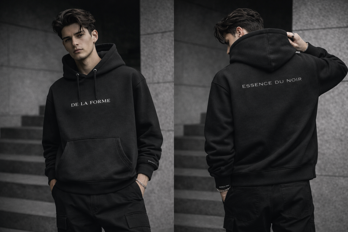 DE LA FORME ESSENCE DU NOIR Hoodie – Edition 01