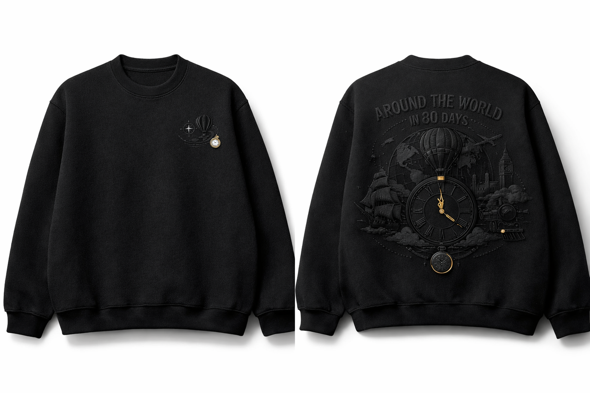 Around the World in 80 Days – Classic Literature Sweatshirt