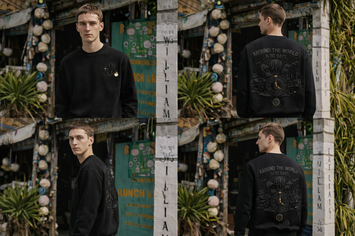 Around the World in 80 Days – Classic Literature Sweatshirt