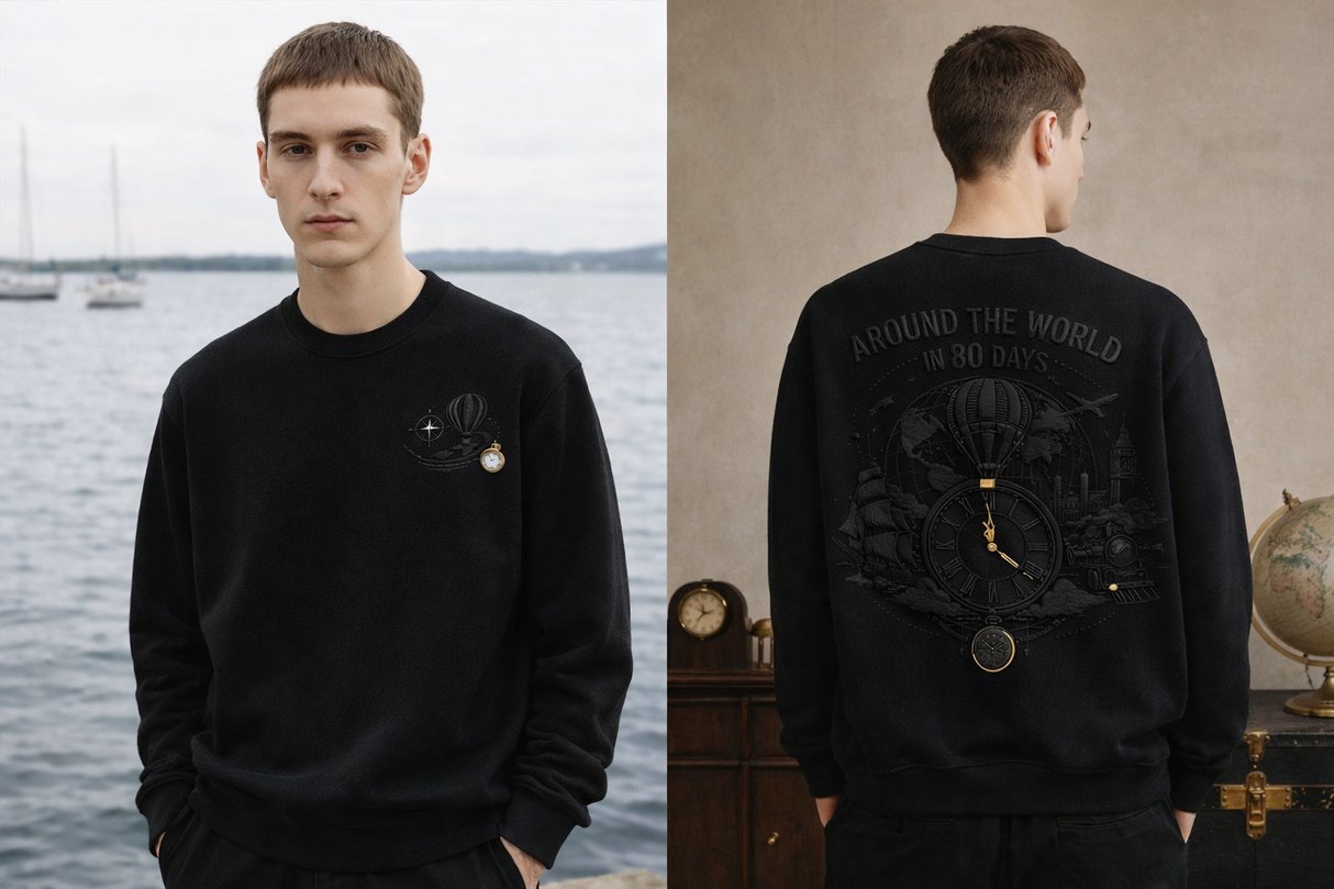 Around the World in 80 Days – Classic Literature Sweatshirt