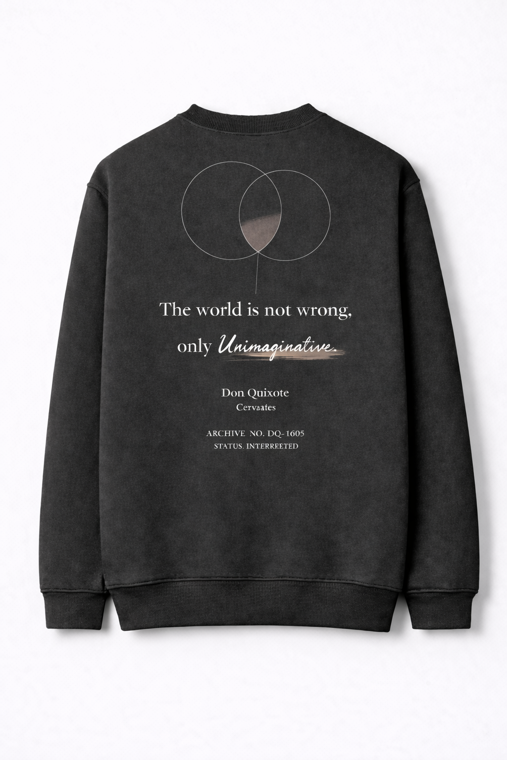 Don Quixote Archive Coordinate Sweatshirt – Reality vs Illusion