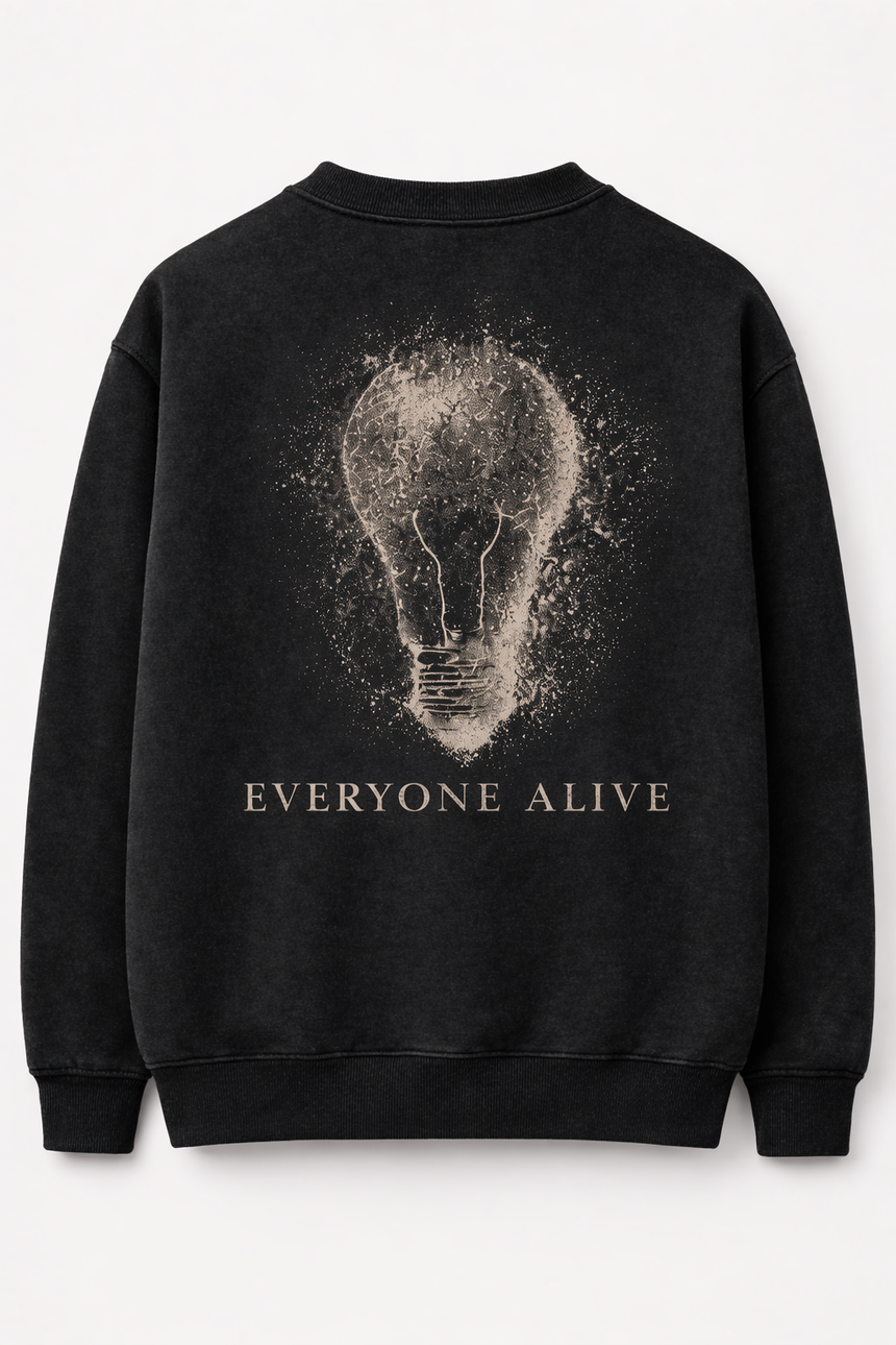 De La Forme Everyone Alive Distressed Graphic Sweatshirt