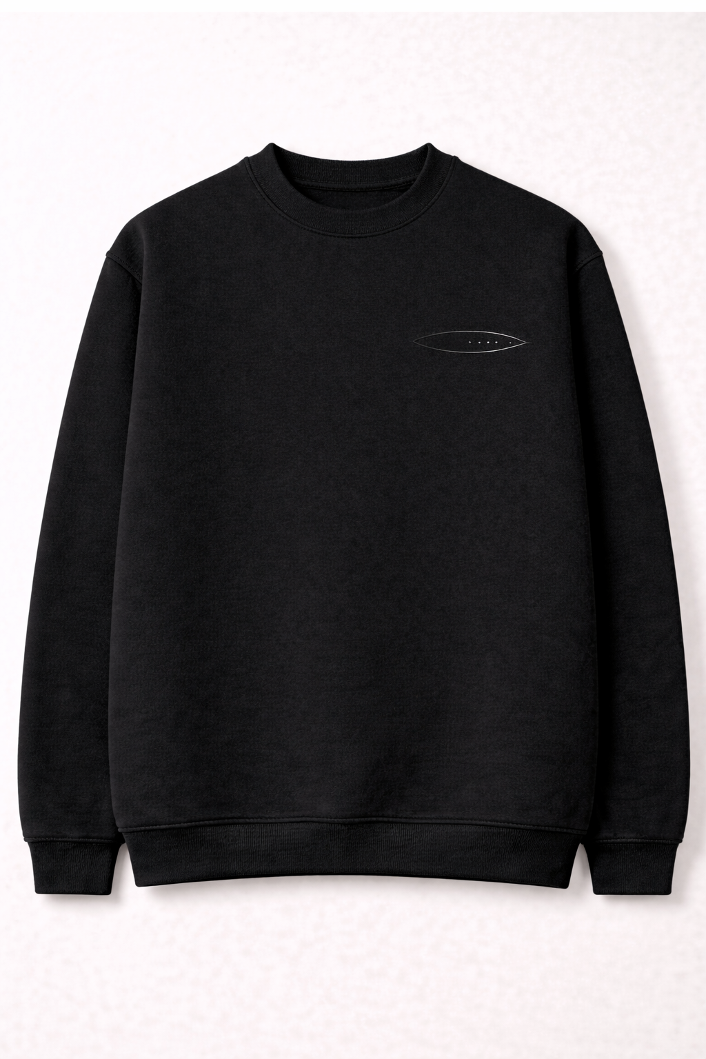 DE LA FORME Abyssal Silence Minimalist Graphic Sweatshirt