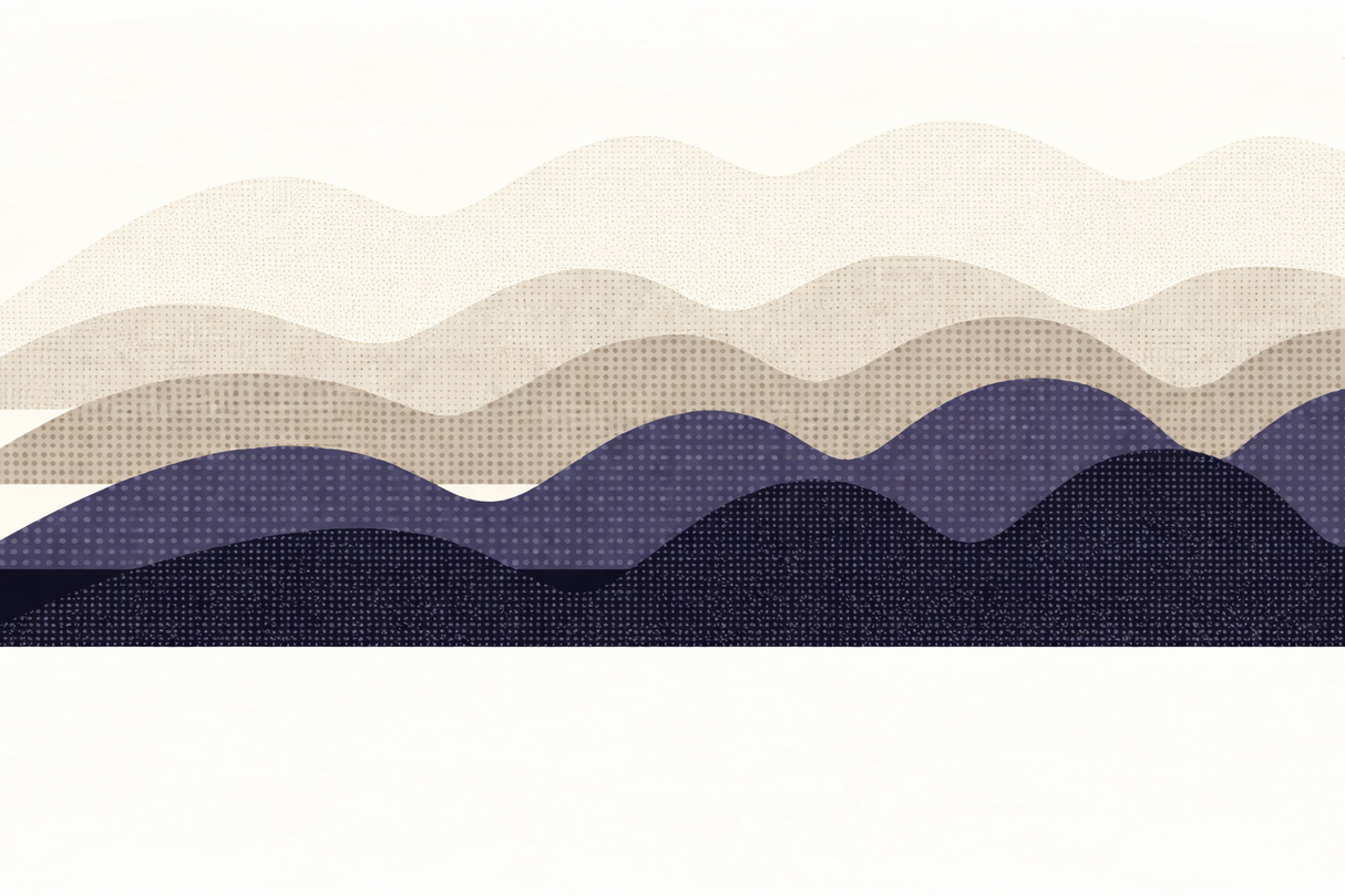 DE LA FORME Topographic Archive Tee — Layered Mountain Study