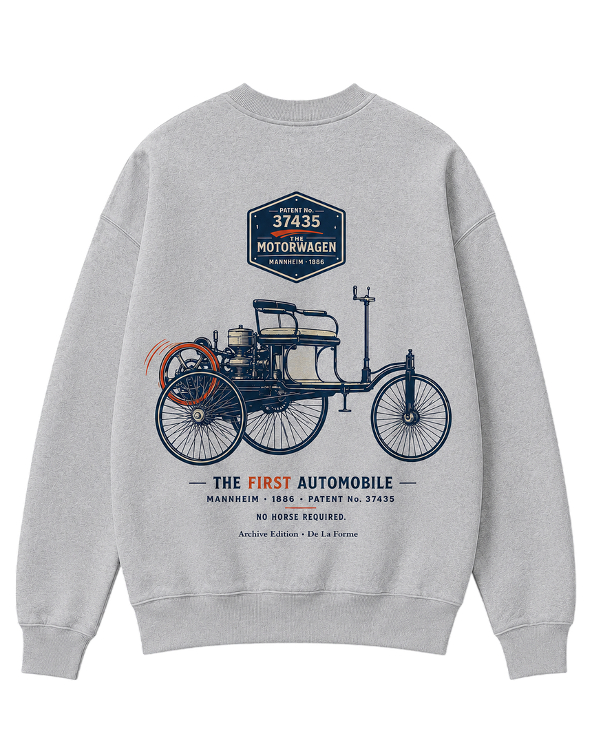De La Forme Motorwagen First Automobile Crewneck