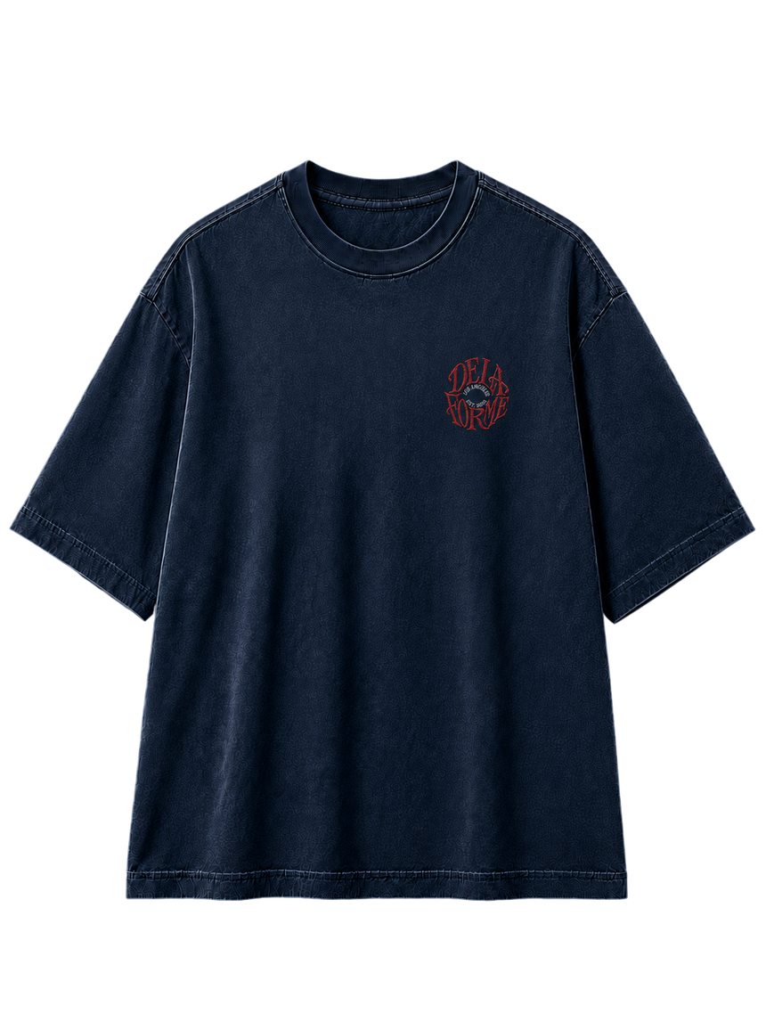 De La Forme Aldehyde Revolution Embroidered & Graphic Tee