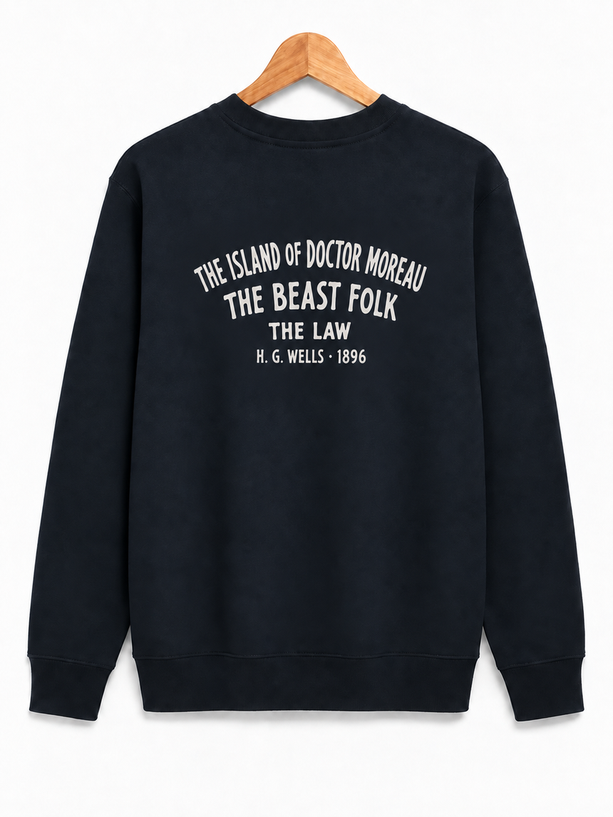 De La Forme Doctor Moreau Skull Embroidered Crewneck Sweatshirt