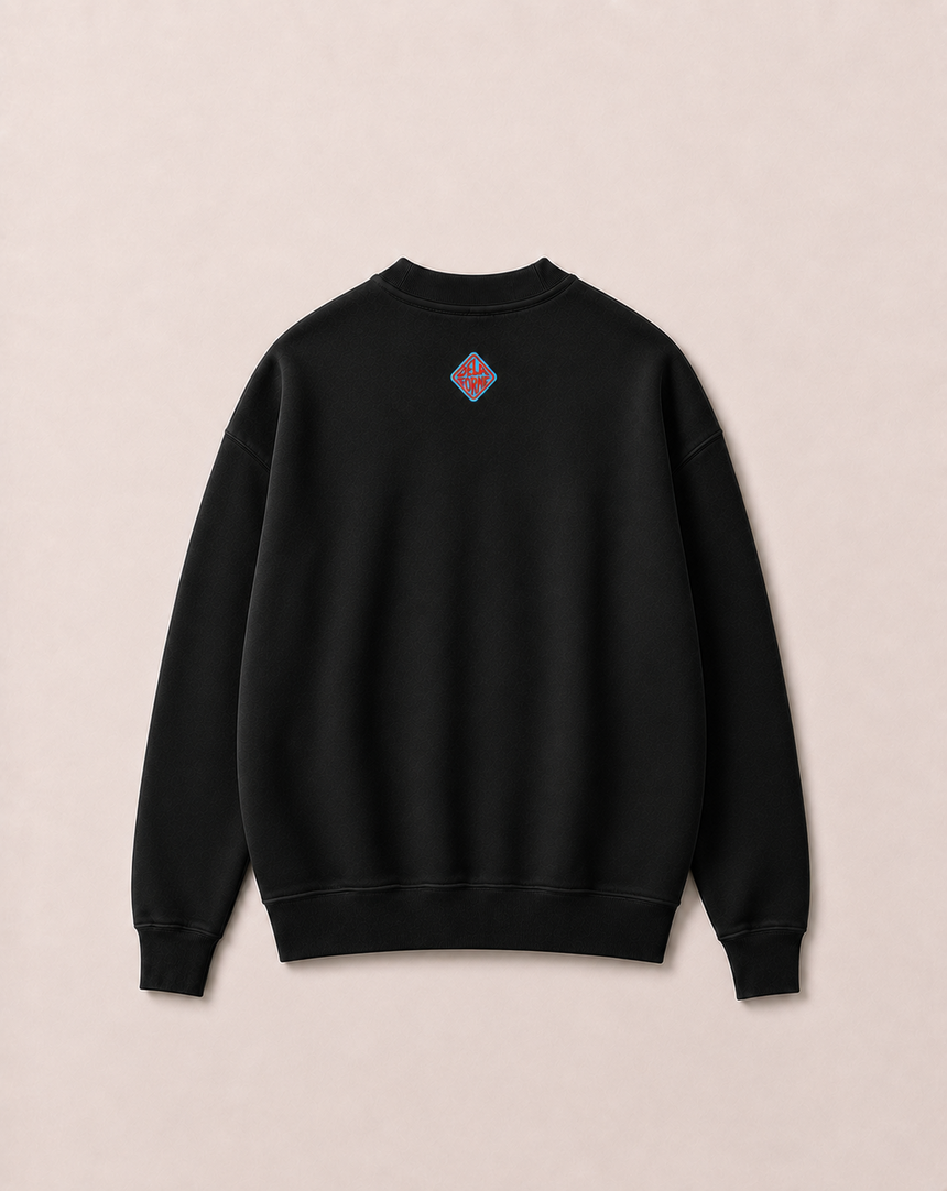 De La Forme Four Cylinder Revolution Embroidered Crewneck