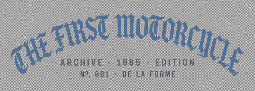 De La Forme 1885 First Motorcycle Graphic Tee