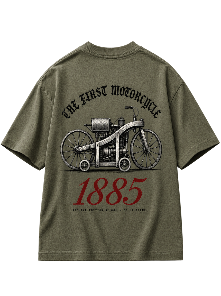 De La Forme 1885 First Motorcycle Graphic Tee