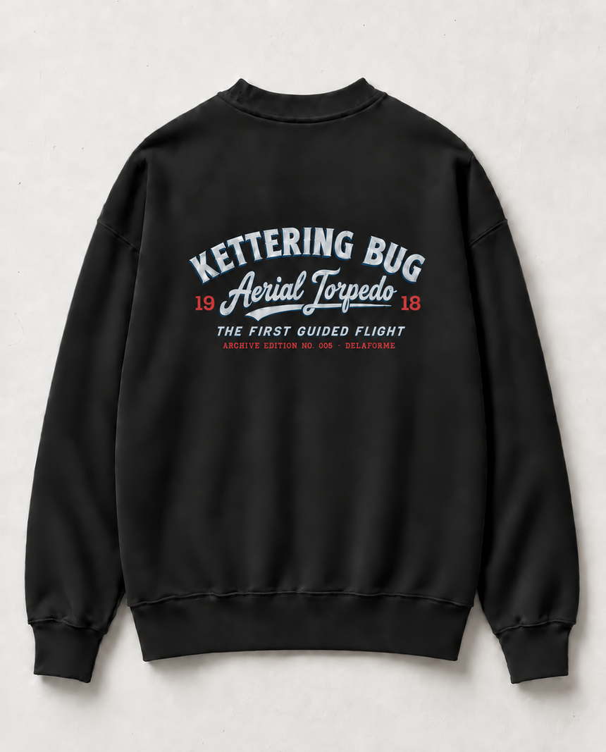 De La Forme Kettering Bug Embroidered & Graphic Crewneck
