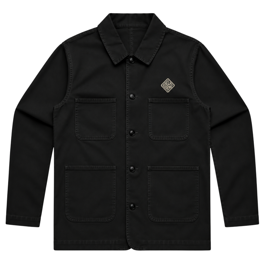 Dela Forme Classic Embroidered Chore Jacket (Vegan-Friendly)
