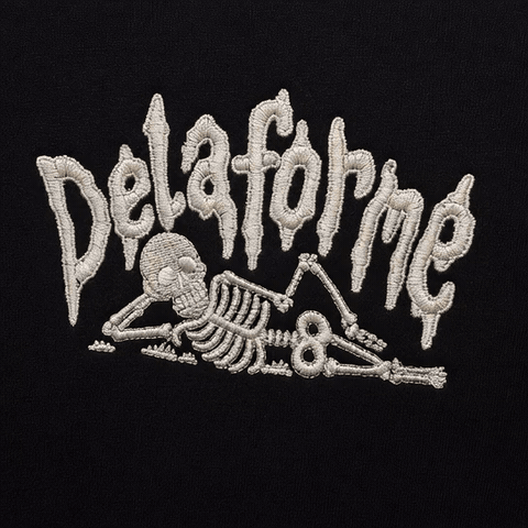 De La Forme Skeleton Embroidered Crewneck Sweatshirt