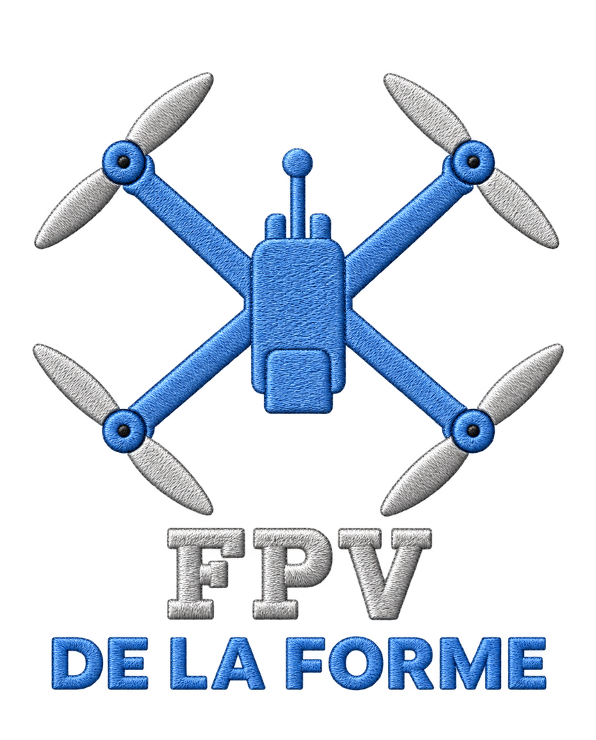 De La Forme FPV Drone Embroidered & Graphic Crewneck