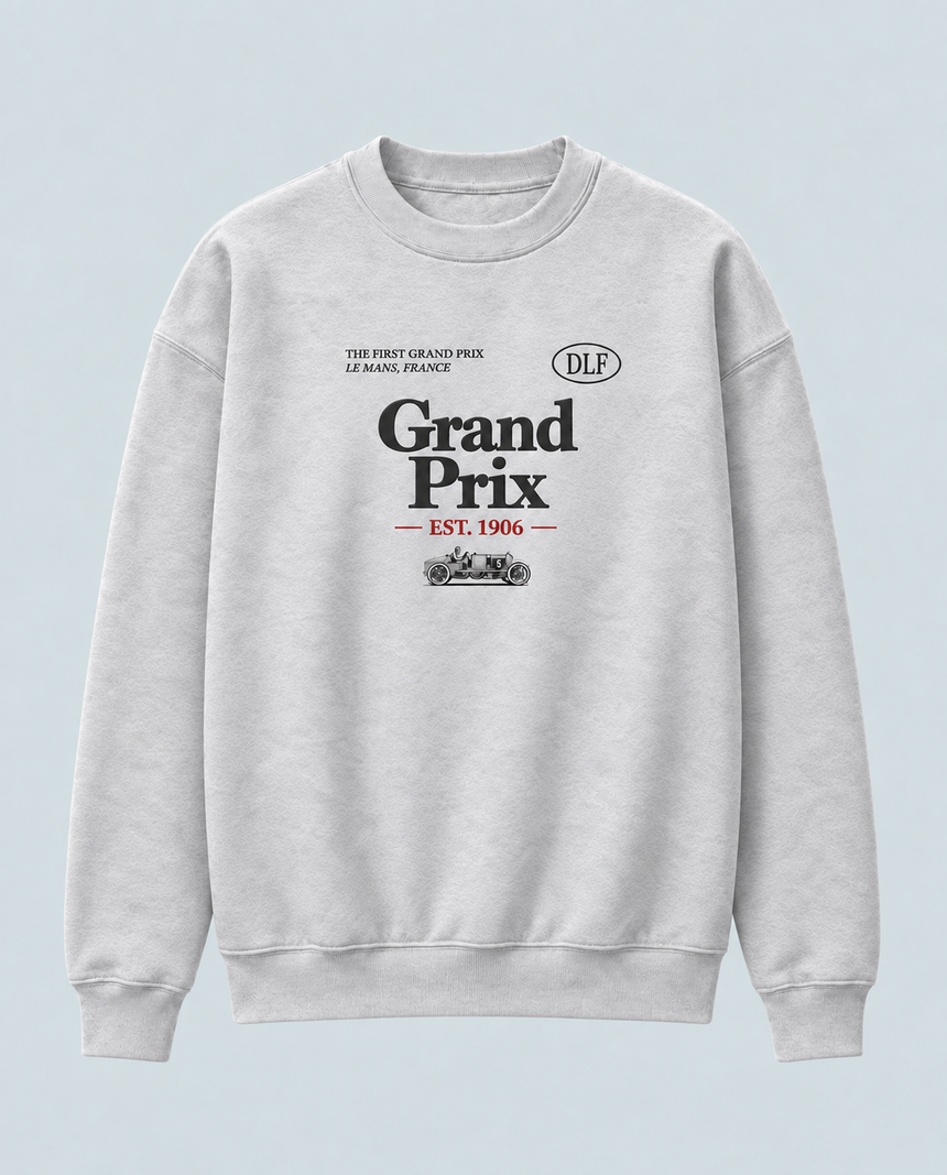 De La Forme Grand Prix Where Racing Began Crewneck