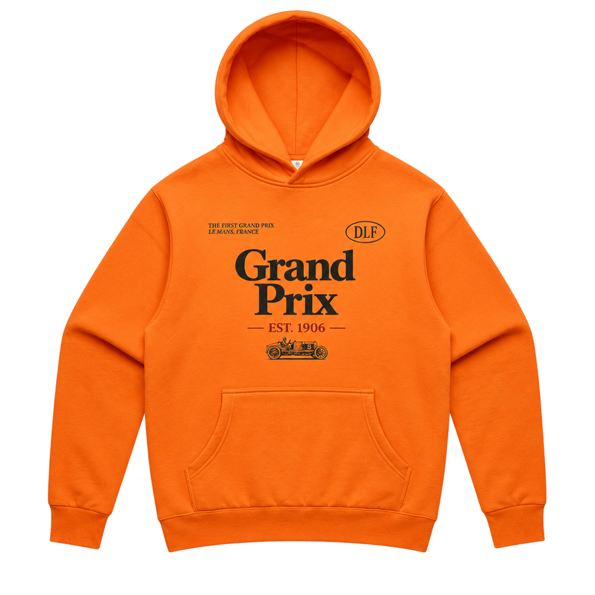 De La Forme Grand Prix Where Racing Began Stencil Safety Hood (Vegan-Friendly)
