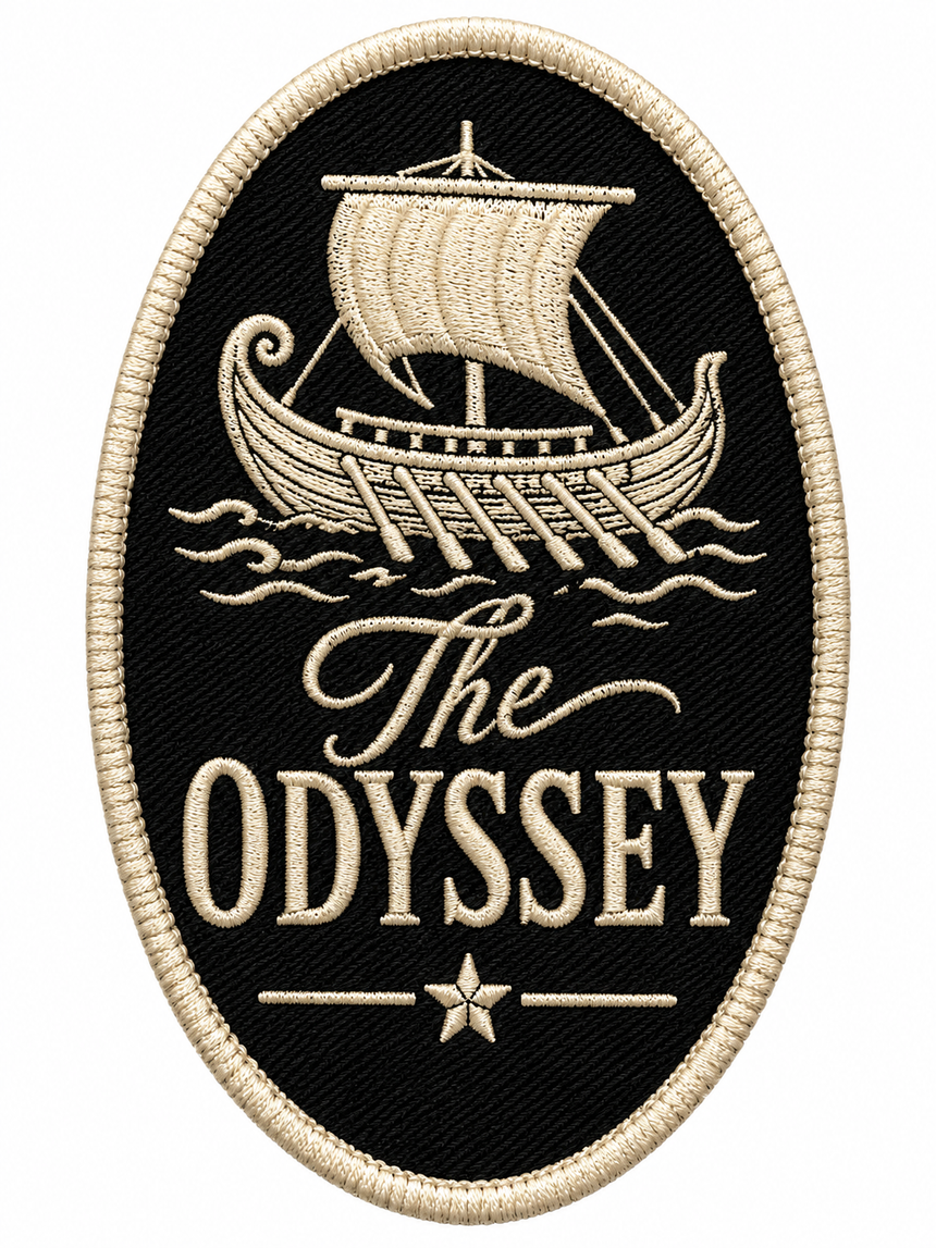 De La Forme The Odyssey Embroidered Patch Tee