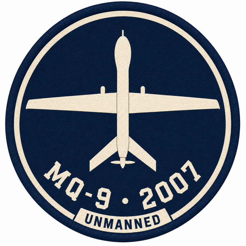 De La Forme MQ-9 Reaper Embroidered & Graphic Crewneck