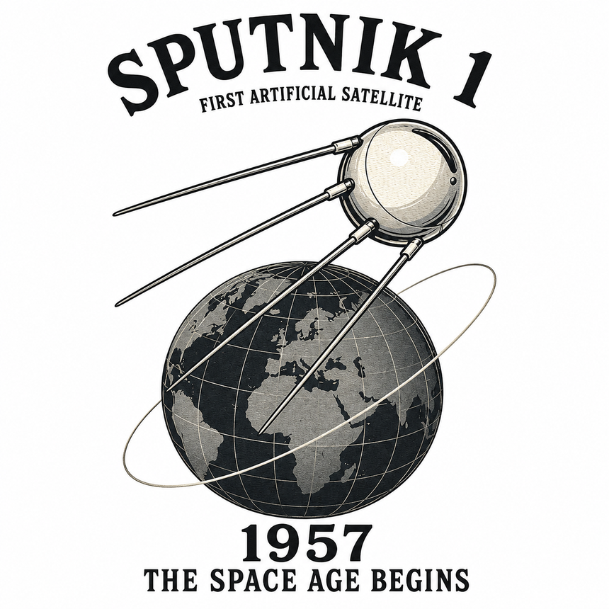 De La Forme Sputnik 1 Space Age Crewneck