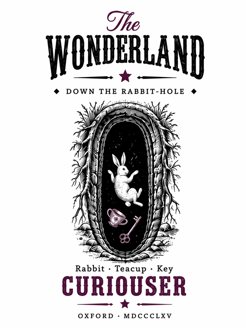 De La Forme Alice in Wonderland Graphic Tee