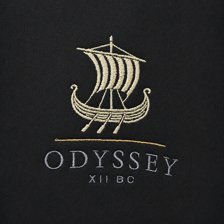 Odyssey Ship Embroidered Crewneck Sweatshirt