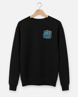 De La Forme DLF Embroidered Gothic Logo Black Sweatshirt