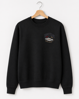 Nautilus Submarine Embroidered Black Crewneck Sweatshirt