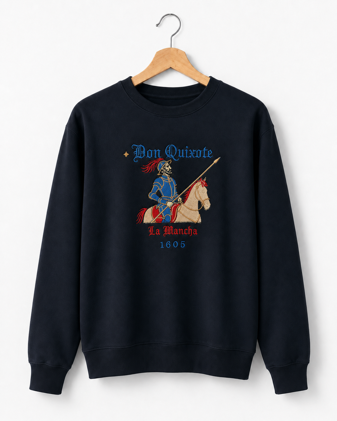 Don Quixote La Mancha Embroidered Sweatshirt