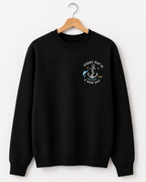 Every Day Is A New Day Nautical Embroidered Crewneck Sweatshirt