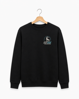 DLF GOAT Embroidered Black Crewneck Sweatshirt