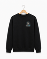 DLF GOAT Embroidered Black Crewneck Sweatshirt