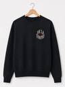 De La Forme Los Angeles Logo Embroidered Crewneck Sweatshirt