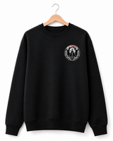 IL CONTE Dracula Castle Embroidered Black Crewneck Sweatshirt
