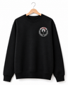 IL CONTE Dracula Castle Embroidered Black Crewneck Sweatshirt