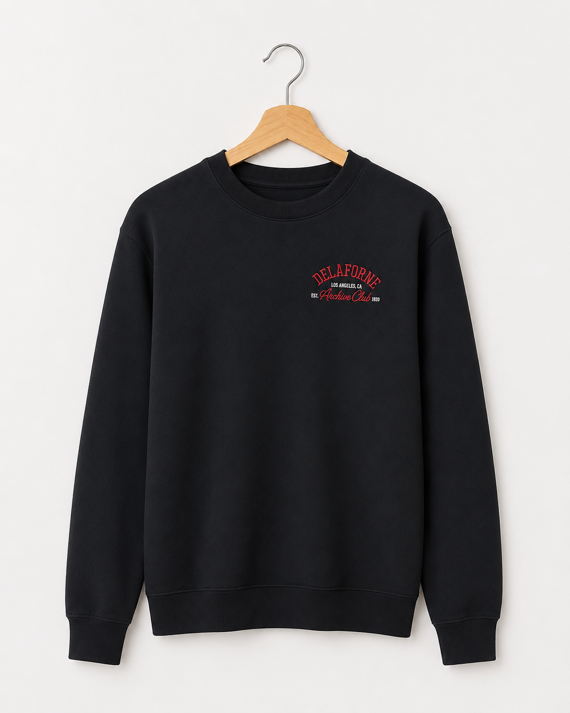DeLaForme Archive Club Graphic Embroidered Crewneck Sweatshirt