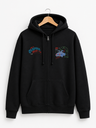 Temporal Drive Time Machine Embroidered Zip-Up Hoodie