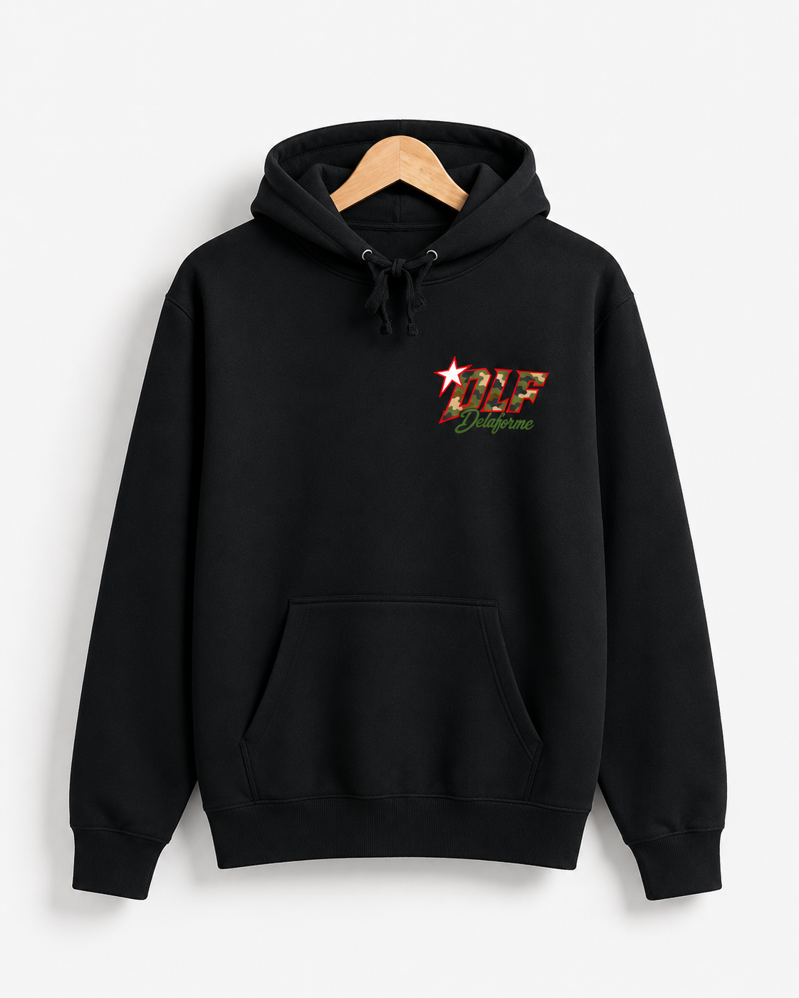 Delaforme DLF Camo Star Embroidered Hoodie
