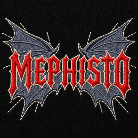 Mephisto Bat Wing Embroidered Crewneck Sweatshirt