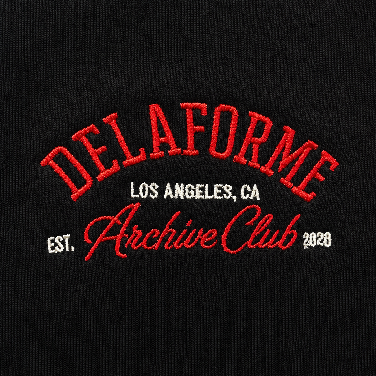 DeLaForme Archive Club Graphic Embroidered Crewneck Sweatshirt