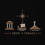 Odyssey Troy to Ithaca Embroidered Zip-Up Hoodie