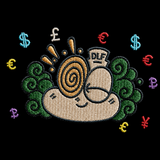 DLF Cloud Money Mascot Embroidered Crewneck Sweatshirt